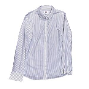 Cutter & Buck Ladies' Long Sleeve Epic Easy Care Pin Blue Stripe Button Down L